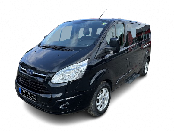 F2 Ford Tourneo Custom Long rental minibus (8 seats)