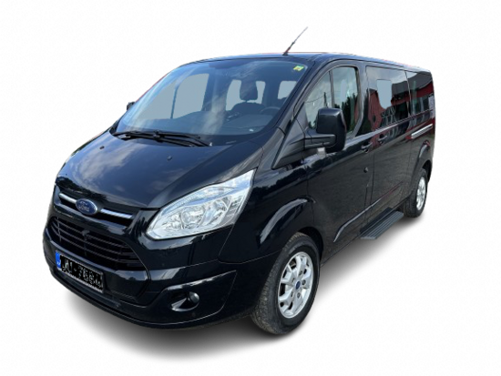 F2 Ford Tourneo Custom Long rental minibus (8 seats)