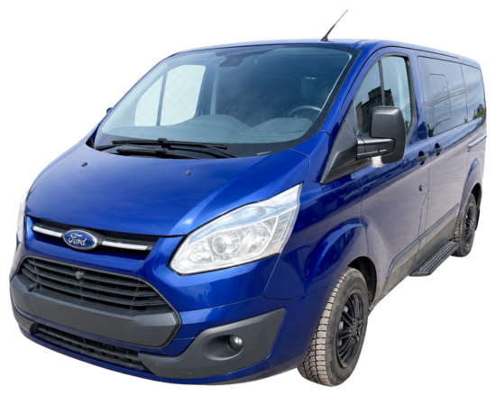 F1 Ford Tourneo Custom rental minibus (8+1 seats)